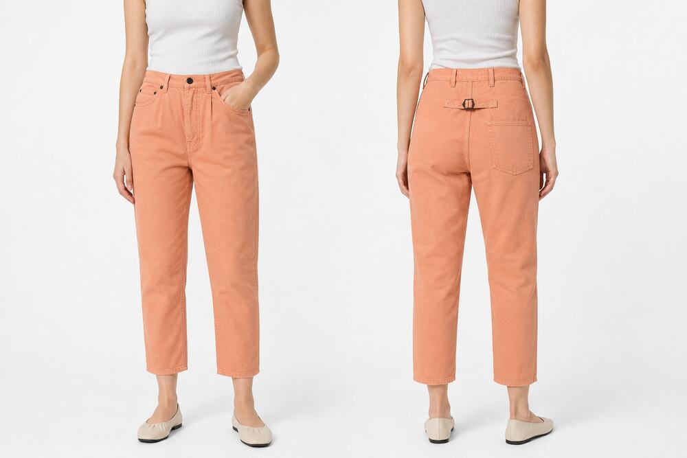 SR vs Sandrine Rose Virgin Label Coral Cotton Linen Cropped Pants Size 27 NWT